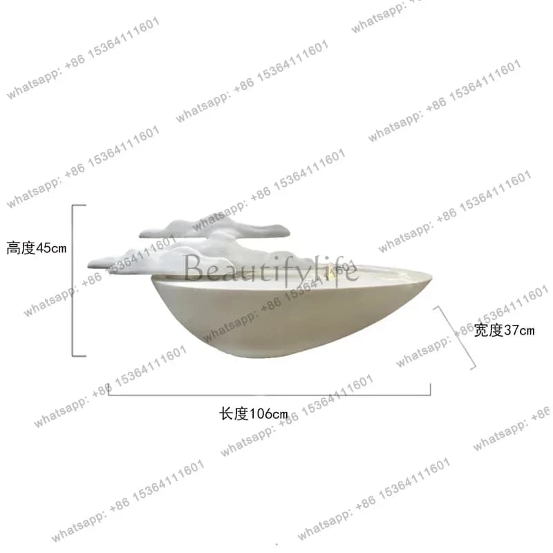 LSfountain ornament landscape modern simple club zen rockery flowing water gathering entrance office decoration