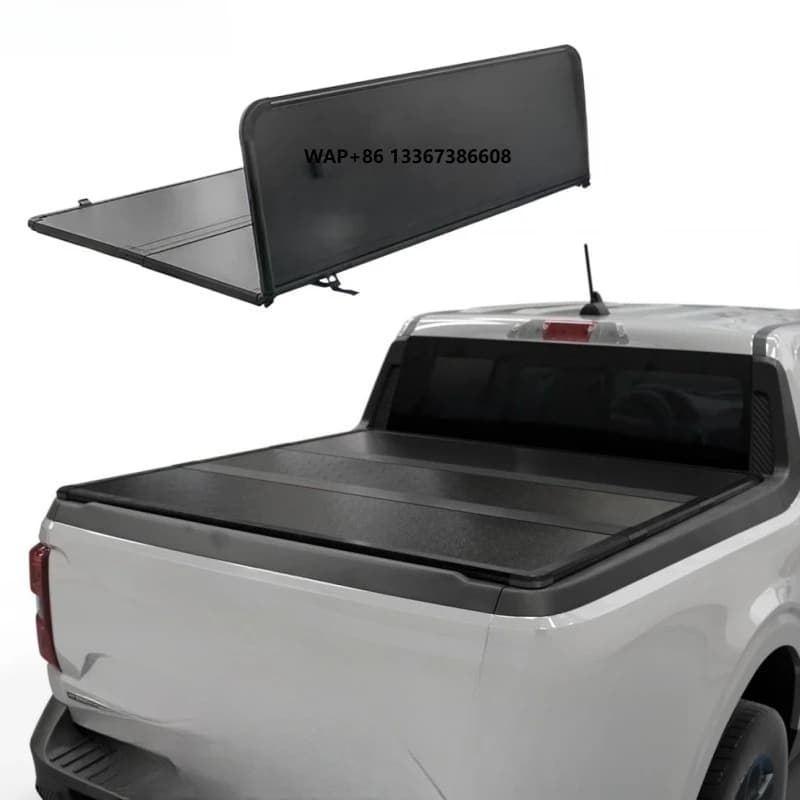 Maverick Pickup Rear Trunk Lid Aluminum Hard Tonneau Cover Truck Tri Fold Bed Cover