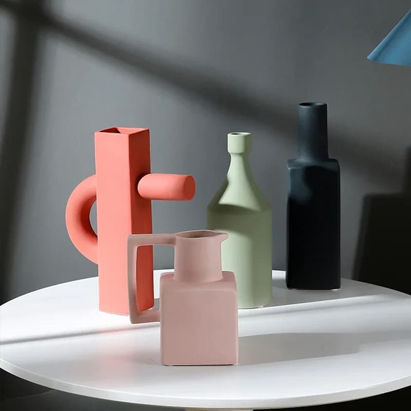 Nordic Vases Simple Modern Ceramic Living Room Decoration Flower Pots украшения для дома декор для комнаты домашний декор Table
