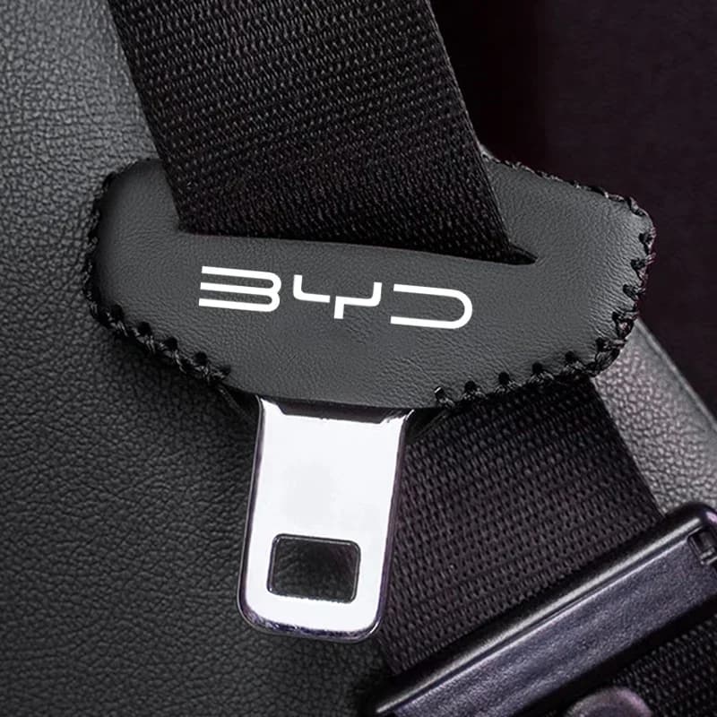 2PCS Car Seat Belt Buckle Cover Protector Anti-collision Case For BYD Atto 3 Yuan Plus F3 E6 G3 I3 Ea1 Song Tang Dmi 2din G6 Qin