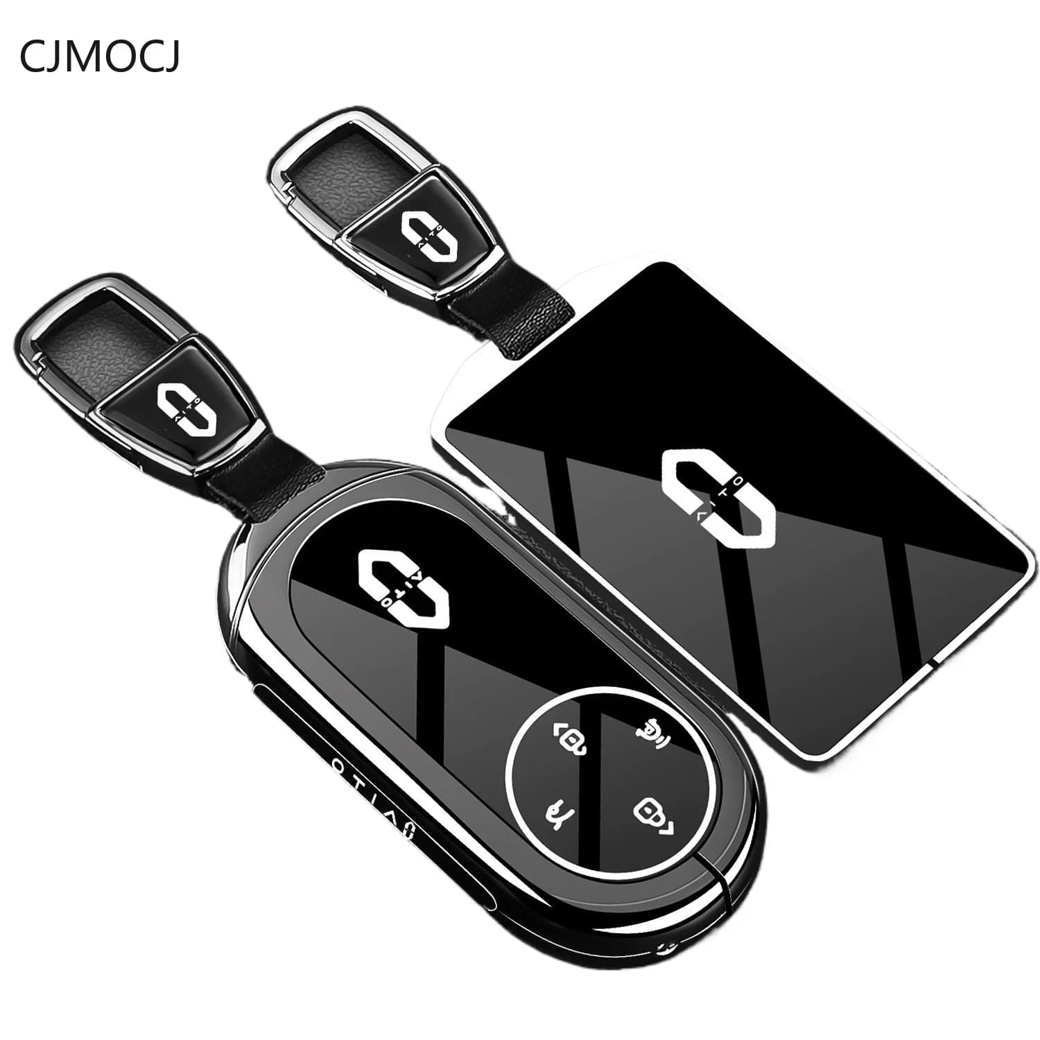 For New AITO M6 Key Case Cover Bag , Zinc Alloy Car Key Fob Card Shell, Anti-Scratch Shockproof Smart Keychain, AITO Accessories