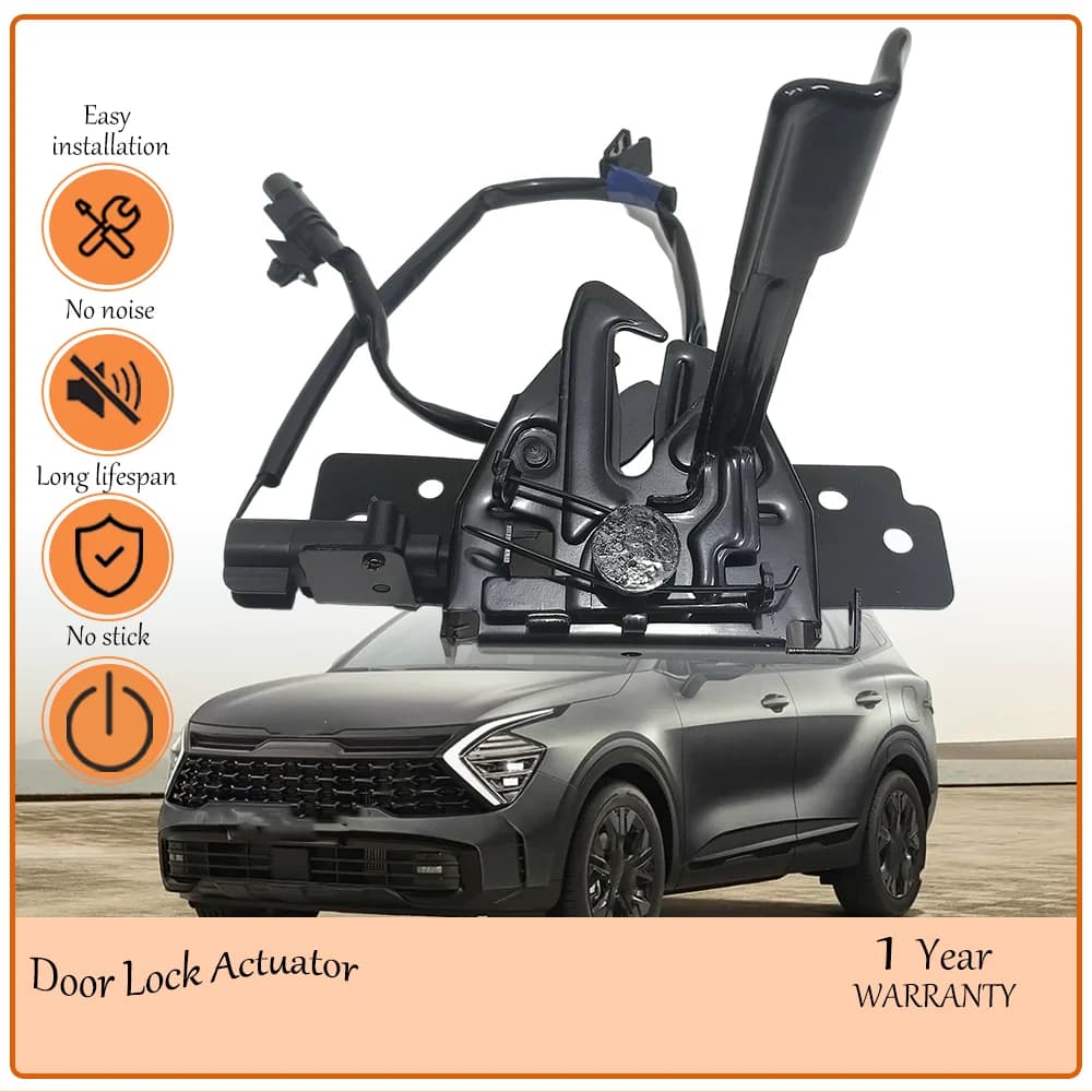 Robust Black Hood Latch Lock Release, Custom-built for Kia Sportage 2023-2024,oem 81130-P1010,81130P1010, Stable Locking