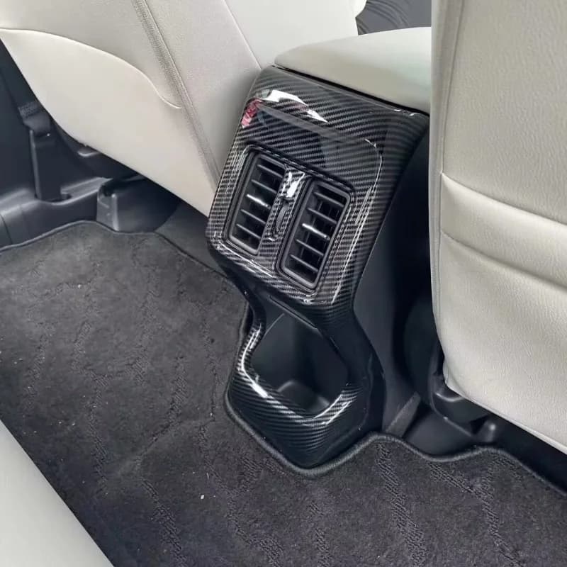 For Honda Vezel XR-V HRV/e:NS1 2022-2023 ABS  Rear Air Condition Vent Outlet Frame Anti-Kick  Panel Cover Trim