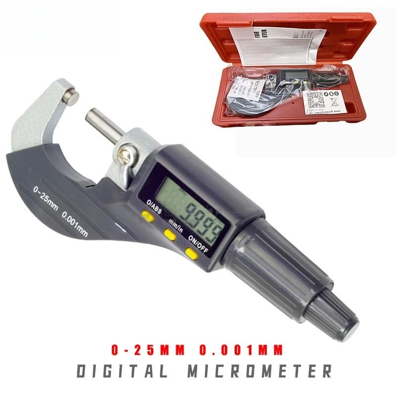 Digital outer diameter micrometer 0-25mm spiral micrometer Digital caliper Digital micrometer