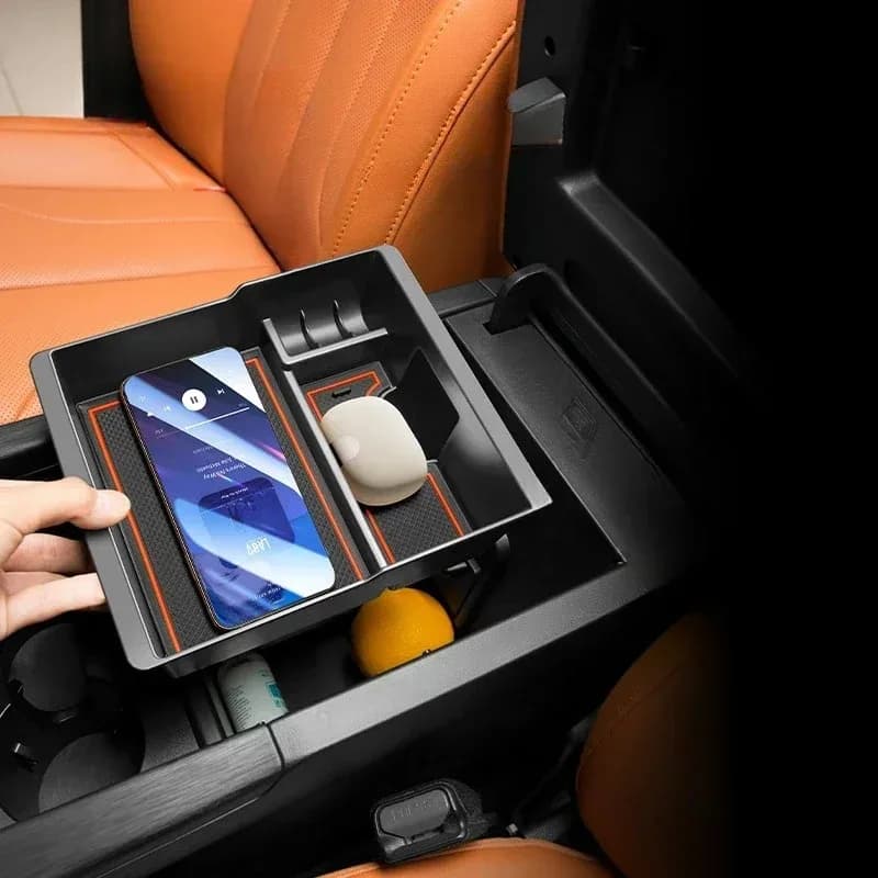 For Haval H9 2024-2026 ABS Black Car Central Control Armrest Box Storage Box Storage Trays Interior Car Accessories