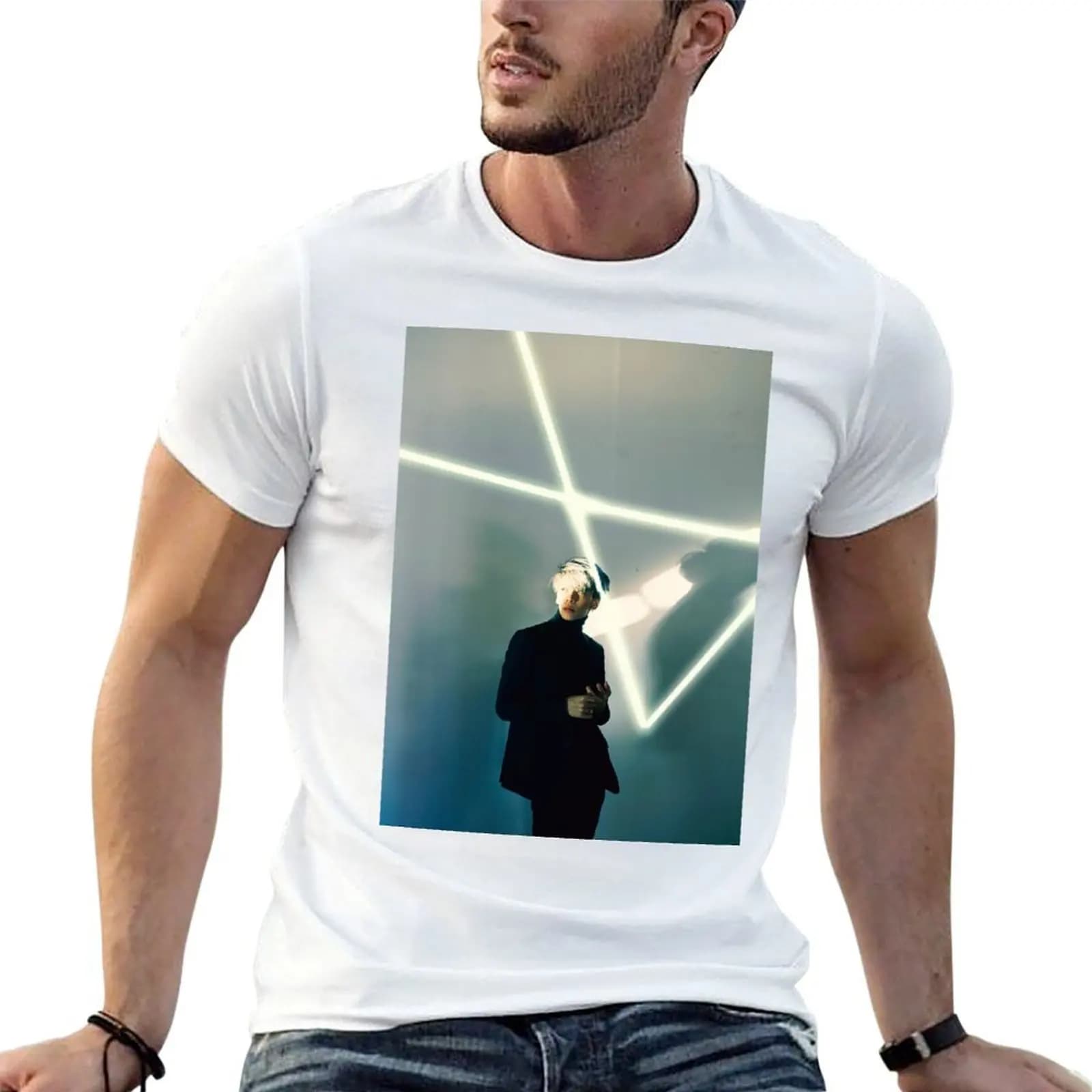 SHINee JONGHYUN BASE T-Shirt tees blue archive oversized t shirt men