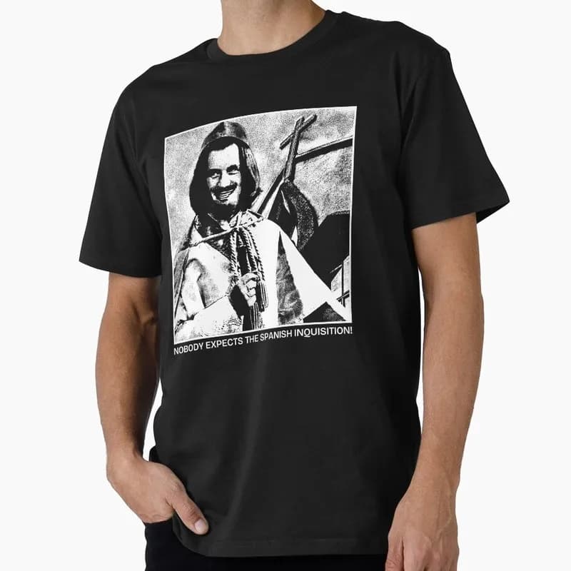 Spanish Inquisition Funny Monty Python Gift T-shirt Short Sleeve Tee British Comedy Graphic clothes US size Tops S-6XL