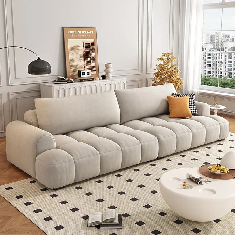 Plush Minimalist Living Room Sofas Italian Modern Designer Luxury Living Room Sofas Puffs Corner Canape Salon Home Furniture