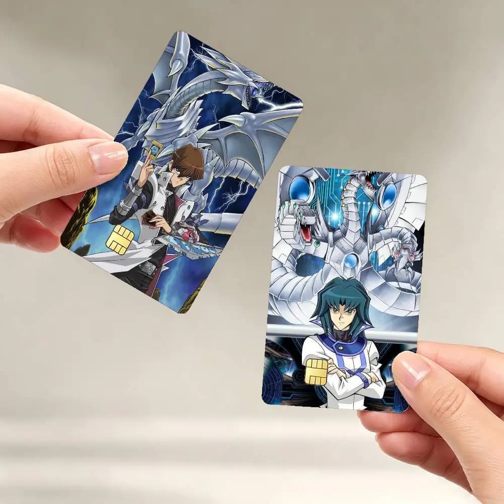 Dark Magician Blue Eyes White Dragon YUGIOH Sticker Film Tape Skin for Credit Card Debit Card Waterproof Stickers