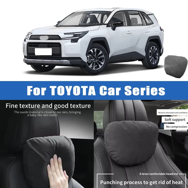 Top Quality Car Headrest Neck Support Seat Soft Neck Pillow Breathable For Toyota Camry Corolla RAV4 Hilux Fortuner Yaris Land