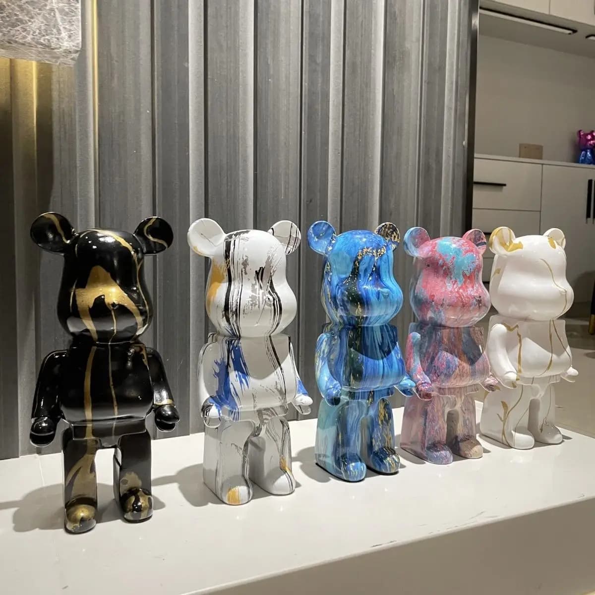Violent Bear Room Floor-standing Decoration Home Decoration Light Luxury Nordic TV Cabinet Entrance Doll Housewarming Gift