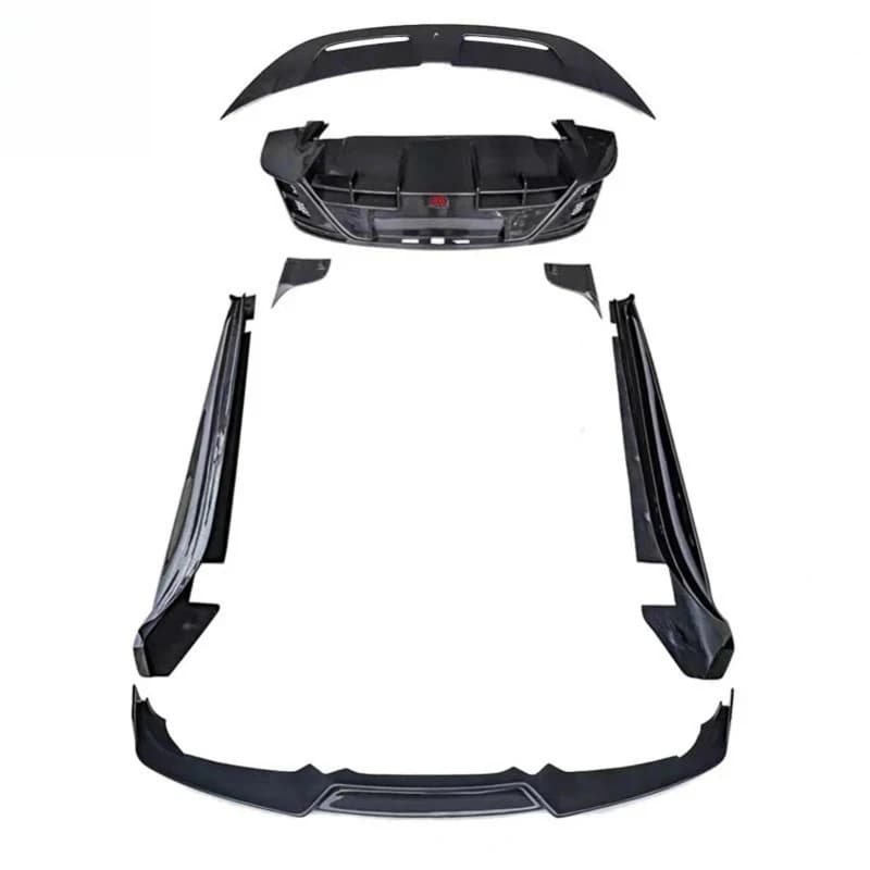 Premium Car Accessories  C Style Body Kit Wet Carbon Fiber - Full Aero Package: Front Lip, Side Skirts, Rear Durable