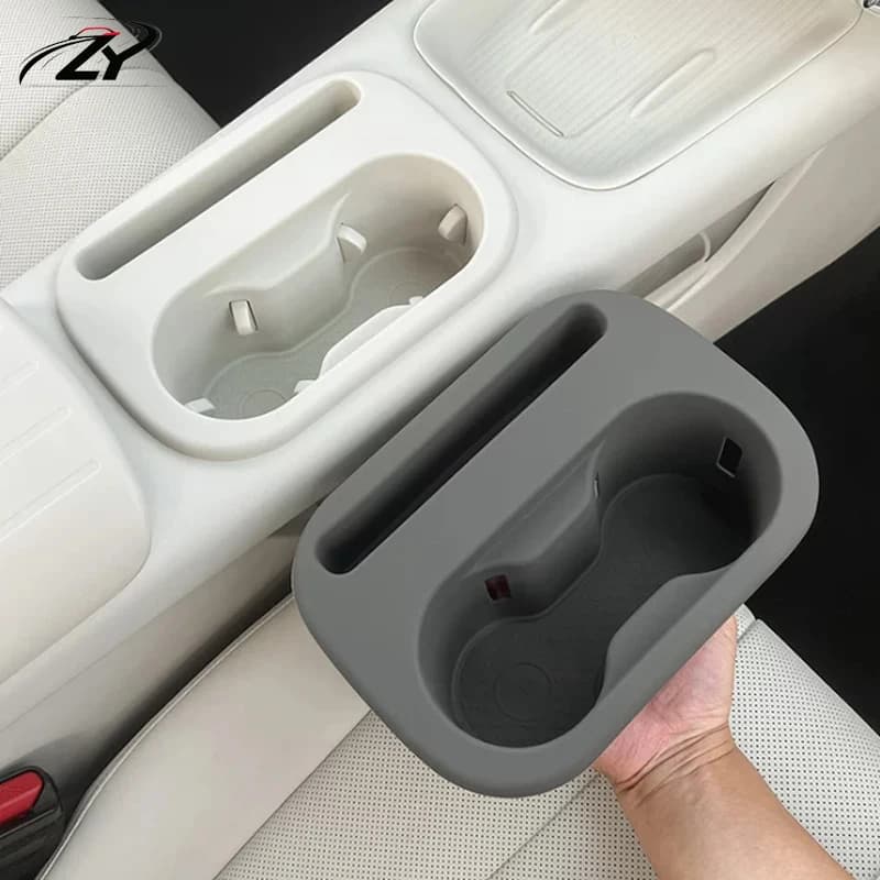 For GMW ORA 5 2026 2027 Water Bottle Storage Pad Central Control Interior Silicone Armrest Storage Box Compartment Decoration