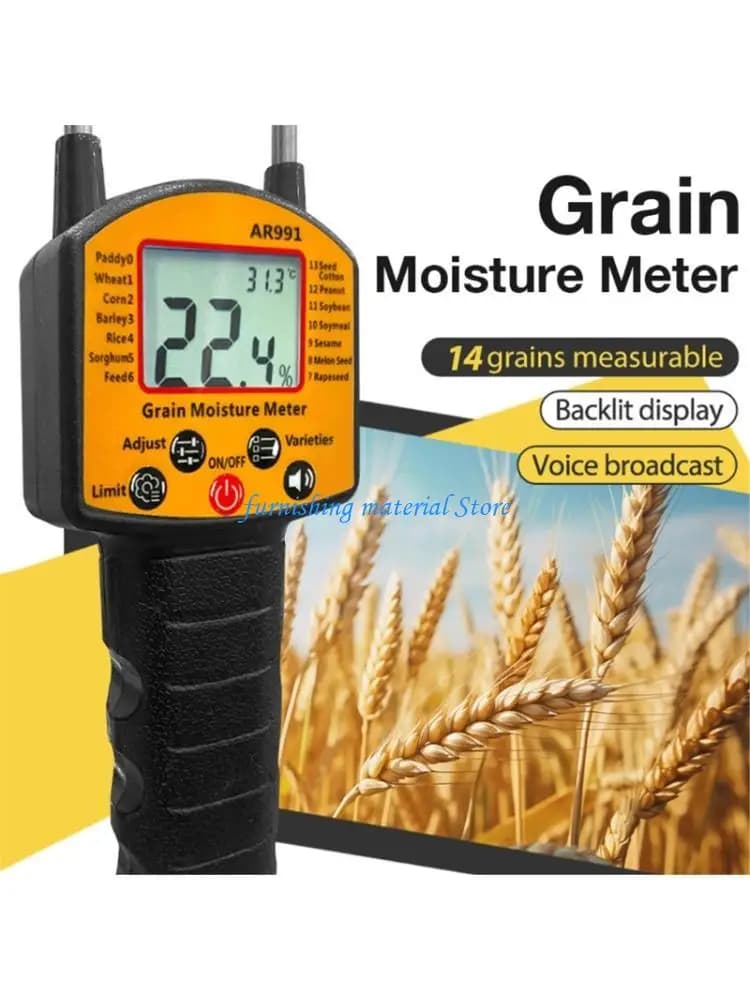 Y5GD Agricultural Moisture Detectors with Memory Function Small Grains Moisture Analyzers Easy to Use for Paddy Wheat Feed