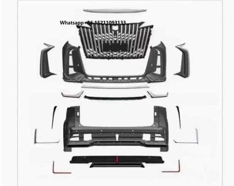 High Quality New Auto Exterior Bodykit for for 2022-2024 Silver Front/Rear Bumper Grille Screw-On Upgrade