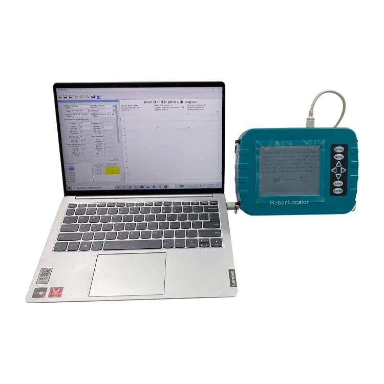 RBL+ Portable Digital Concrete Rebar Detector Locator Scanner USB Interface Digital Display Waterproof 220V Machine 1-Year