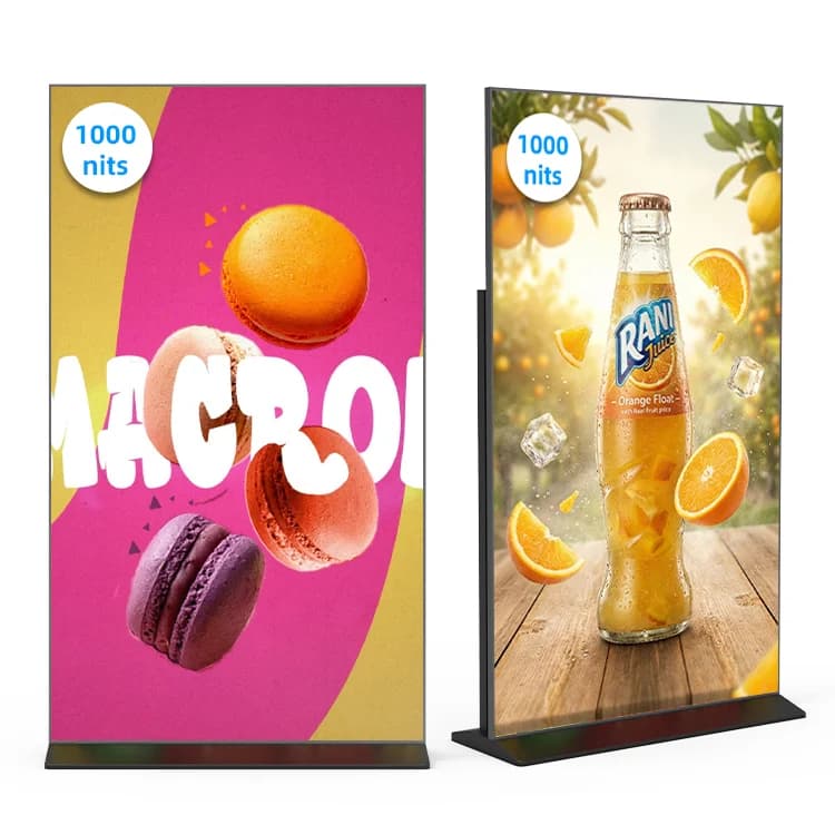 inch 4K full-screen floor-to-ceiling kiosk indoor LCD advertising digital signage touch screen totem advertising display