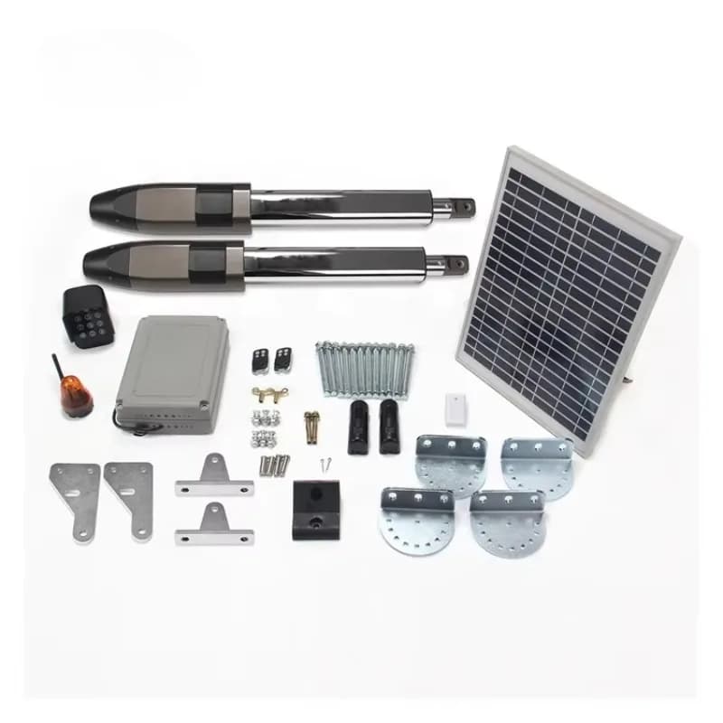 Solar Powered Stainless Steel Automatic Swing Gate Opener Customized Size Single Arm for Home Security And Access Control