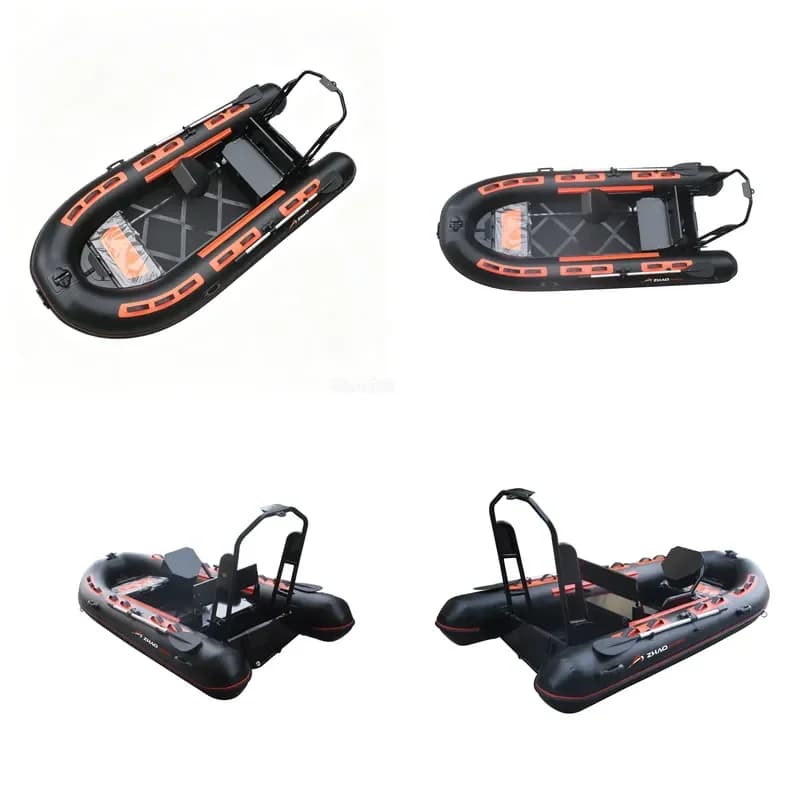 High Strength RIB 360 Aluminum Rigid Inflatable Boat 12ft Aluminum Bottom Inflatable Rib Boat with Console