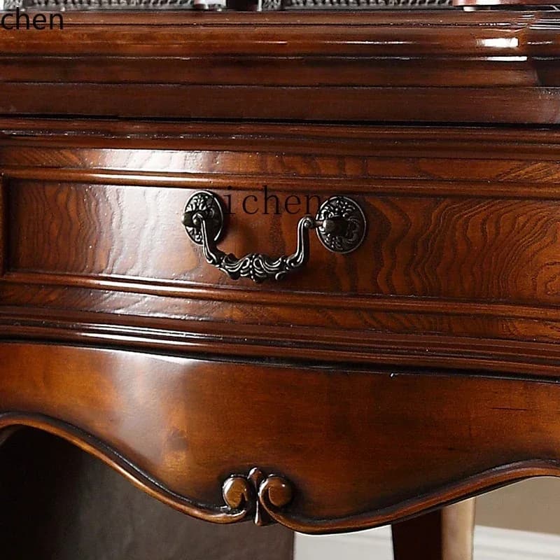O15- American solid wood corner few European side corner cabinets small side few small side table solid wood edge few