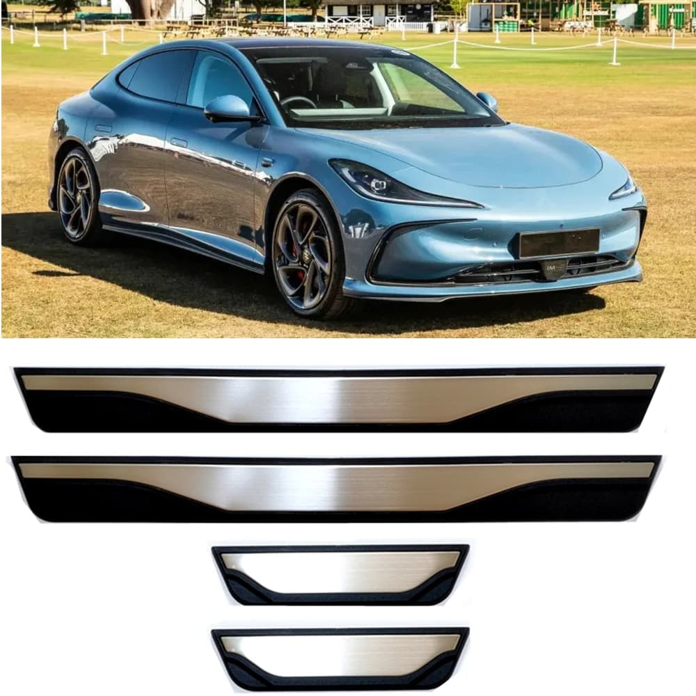 For SAIC MG IM5 IM6 S5 S6 2025 2026 2027 Car Door Sill Scuff Plate Cover Trim Stainless Threshold Kick Pedal Molding Accessories