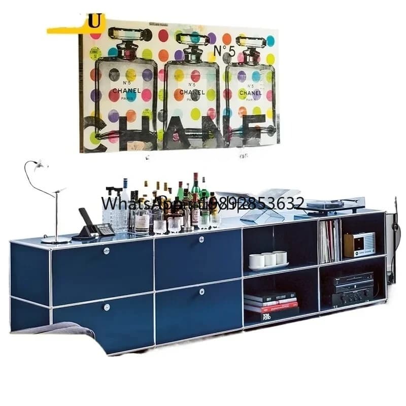 FF module combination cabinet medieval simple TV cabinet decorative storage side cabinet