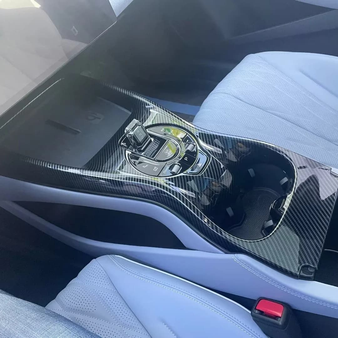 Decorative decal accessories For BYD SEAL EV 2022-2024 ABS Carbon fiber center control gear armrest panel cover decoration