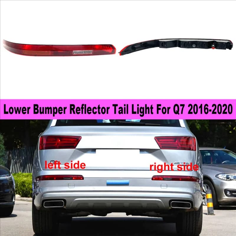 AADD-EU Type Driver Left Side Lower Bumper Reflector Tail Light Reverse Stop Lamp for-Audi Q7 2016-2020 4M0945095