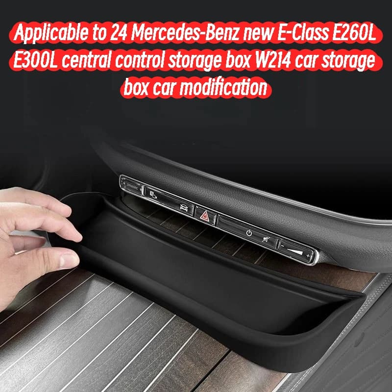Applicable to 24 Mercedes-Benz new E-Class E260L E300L central control storage box W214 car storage box car modification