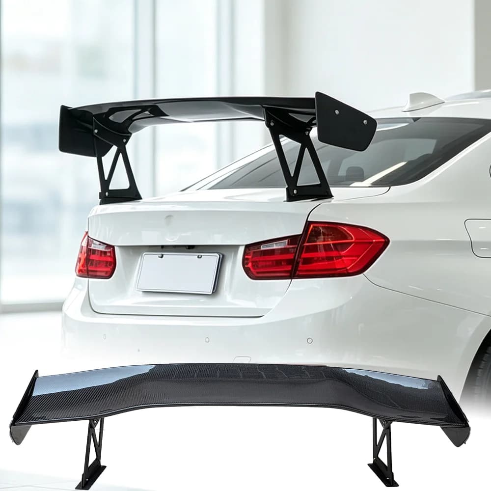 For BMW 3 Series E46E36E90G20G28F30F35 genuine carbon brazing rear spoiler rear trunk spoiler, car modification accessories