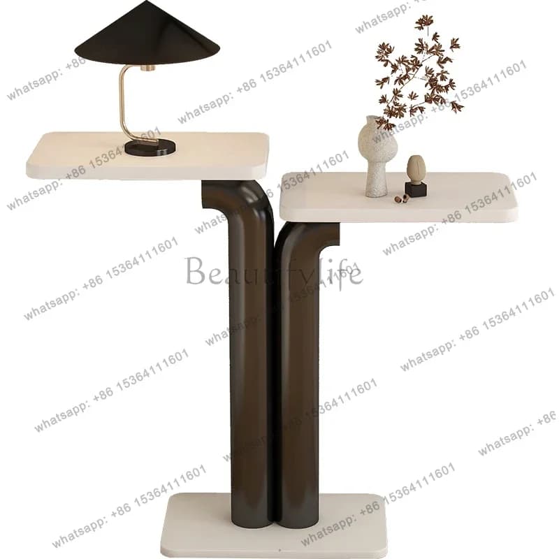 Metal Midcentry Console Table Modern Marble Center Lobby Console Table Hallway Luxury Wohnzimmer Tisch Living Room Furniture