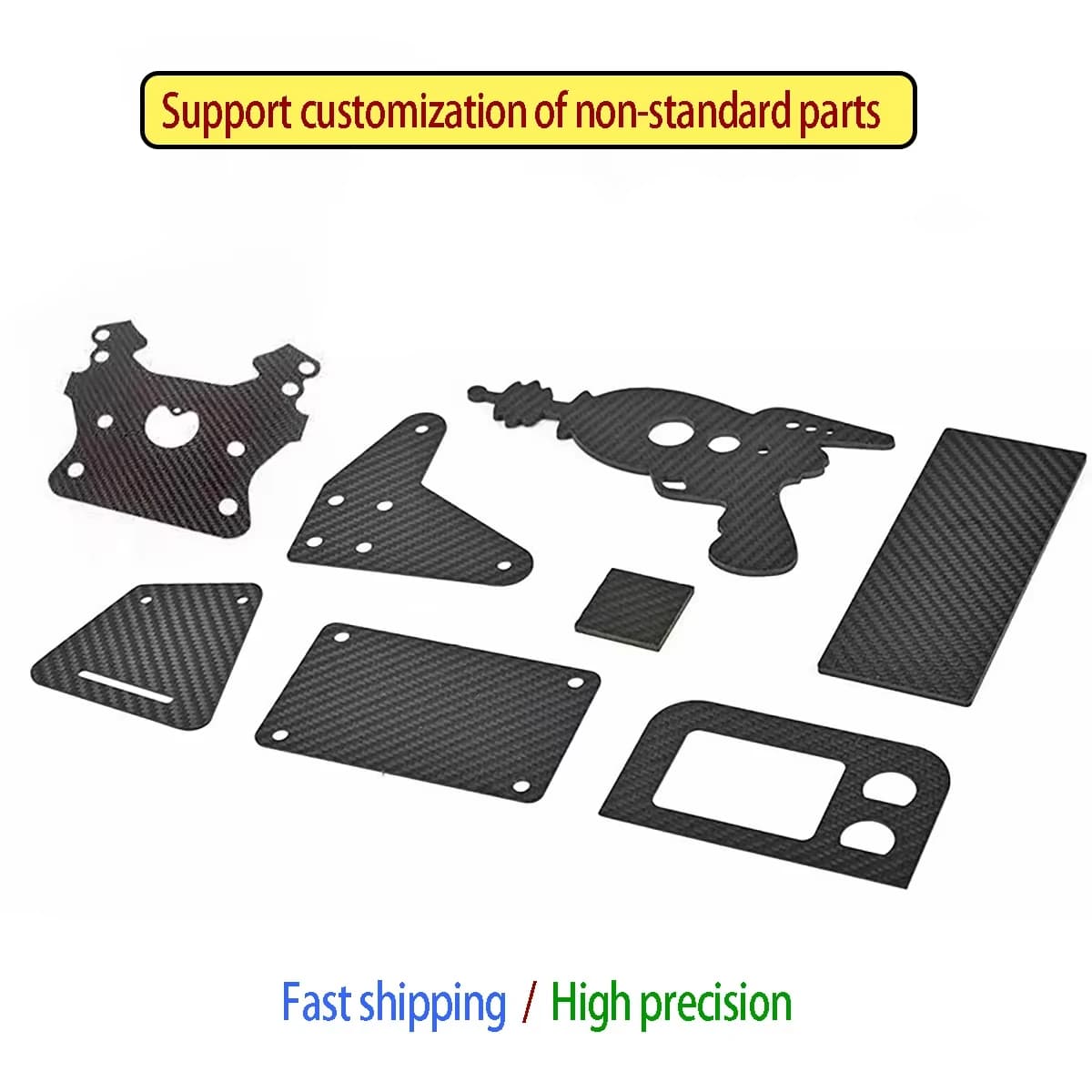 3K Colored Carbon Fiber Board 400x500mm 0.8-10mm Thick For Drone Spare Parts & DIY Machining Accessories