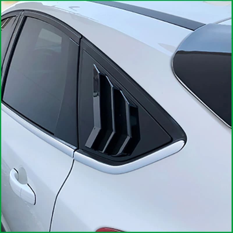 Car Styling For Ford Focus Hatchback 2012-2017 Rear Triangle Window Blind Shades Louver Vent Cover Sticker Trim Auto Accessories