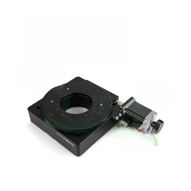 R-axis electric rotating platform Precision turntable Worm gear Worm displacement table Rotating table Positioning table