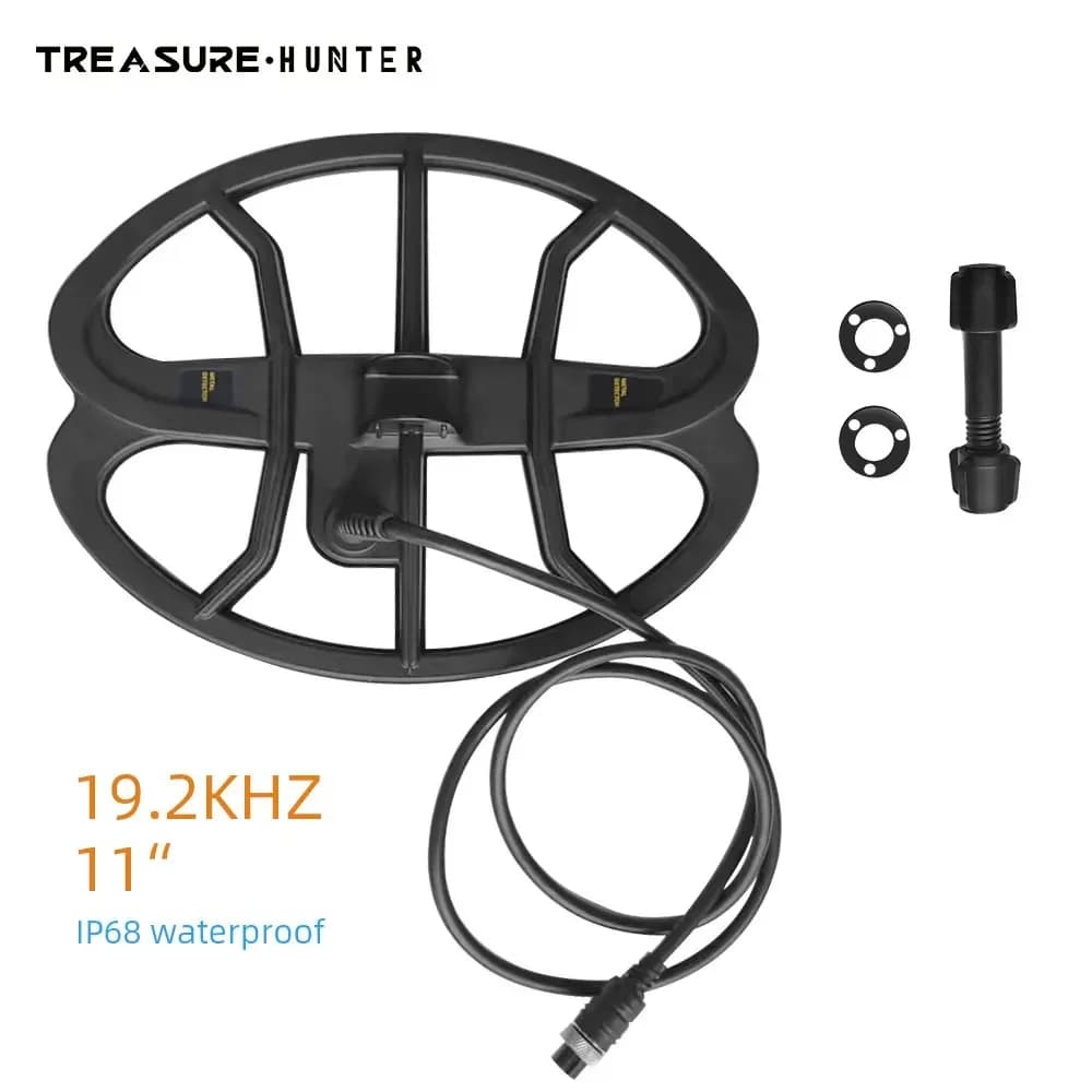 Metal Detector Accessories 19.2khz 11 Inch Search Coil with Screw Professional Waterproof for GT800 GT850 GX850 TC600