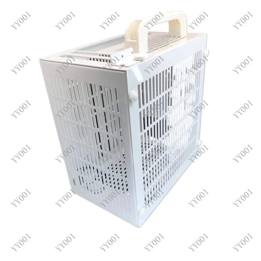 All Aluminum ITX Small Computer Case JXK Stand Up Portable Plug-in Graphics Card SFX Power Supply Thickened 8.5L