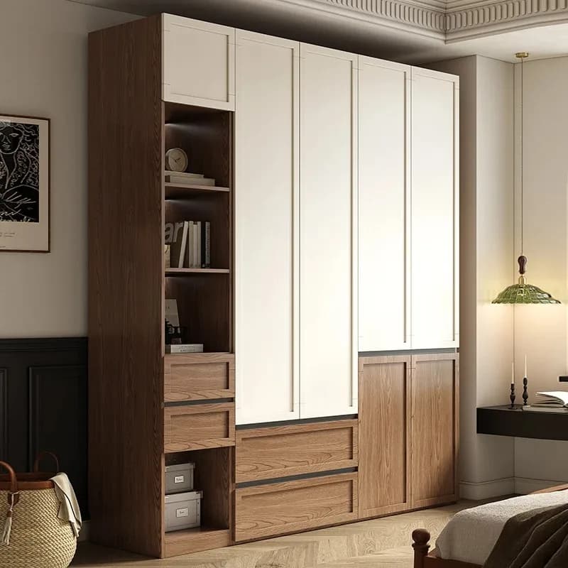 Wood Hanging Clothes Wardrobe Closet Adults Luxury Luxury Room Wardrobes Organizer Space Saving Szafa Na Ubrania Furniture Home