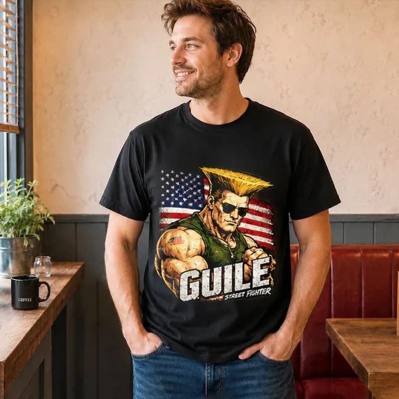 Street Fighter Graphic T-shitr Gift for Gamer Retro Arcade Fighting Game Classic Tee 0813 Hadouken World Warriors Unisex Top