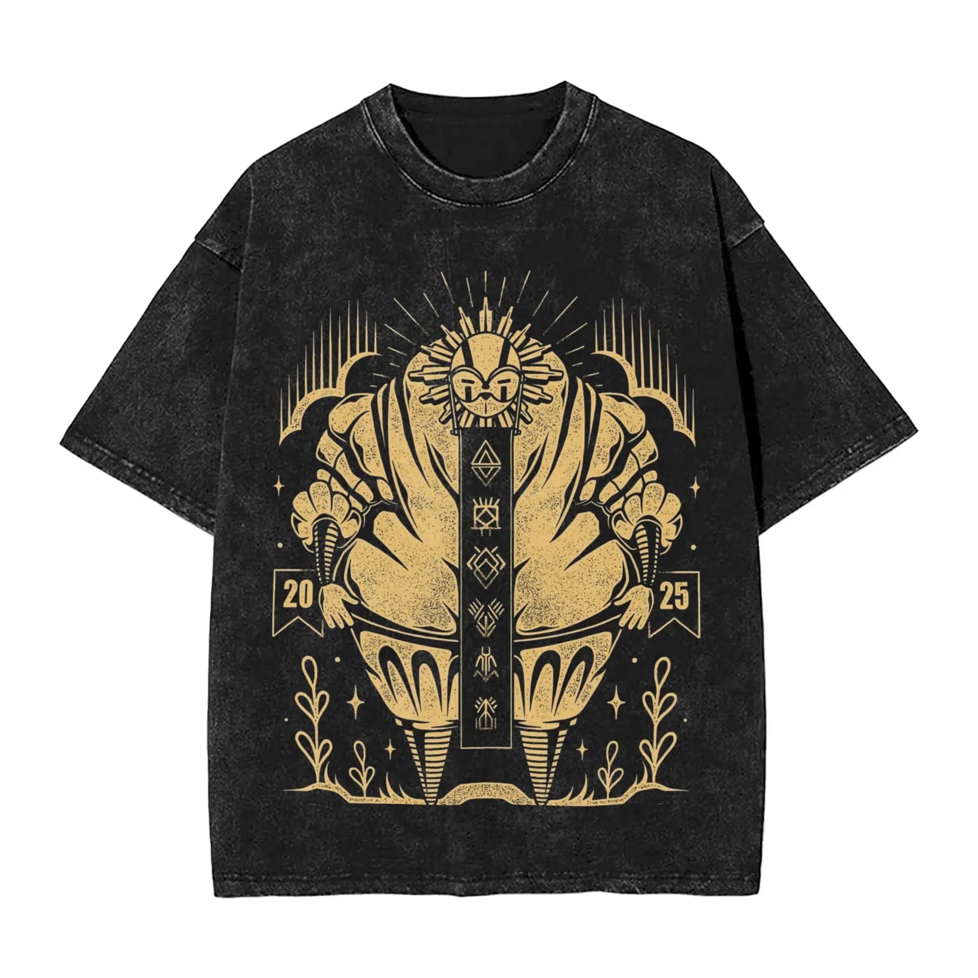 Harajuku Washed T Shirt Clair Obscur Expedition 33 Cotton T Shirts Born at the Dawn of Time Popular Tshirt Man Summer RetroTops