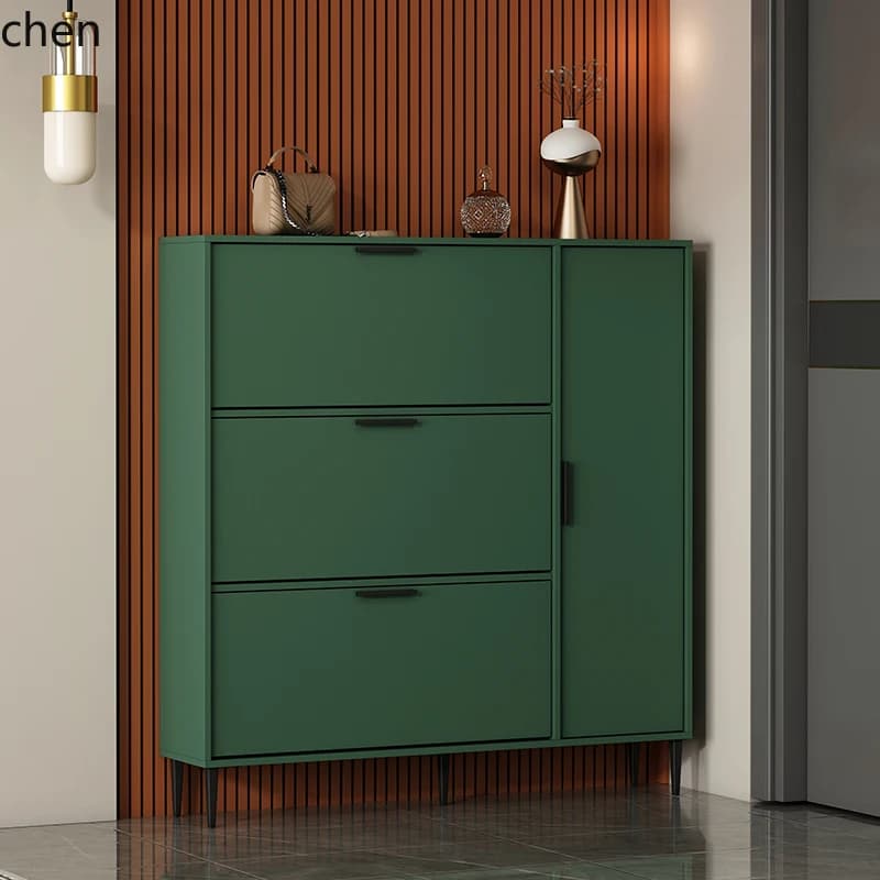 DSAHome Entrance Flip Shoe Cabinet Large Capacity Storage Cabinet