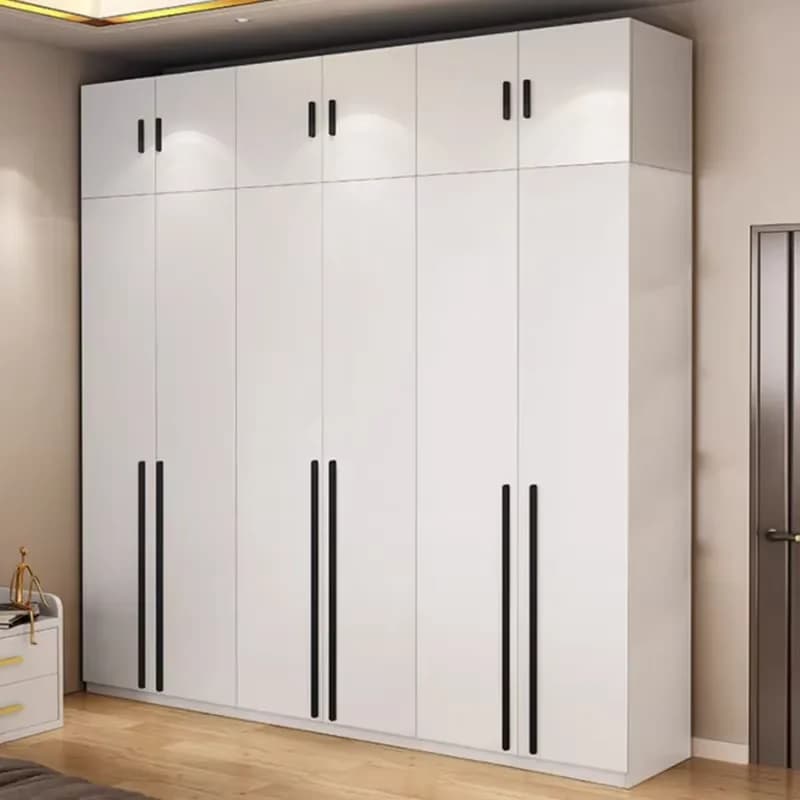Wooden White New Wardrobe European Modern Luxury Portable Organizer Wardrobe Storage Drawers Kleiderschrank Bedroom Furniture