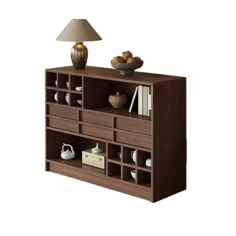 LTT new Chinese solid wood Bogu rack small tea cabinet tea set storage rack