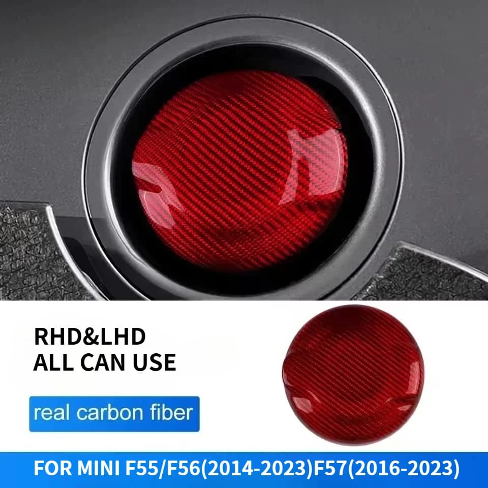 For Mini Cooper S JCW For Hatchback F55 F56 F57 16-23 Real Dry Carbon Fiber 2014-2023 Gas Tank Fuel Tank Cap Cover Accessories