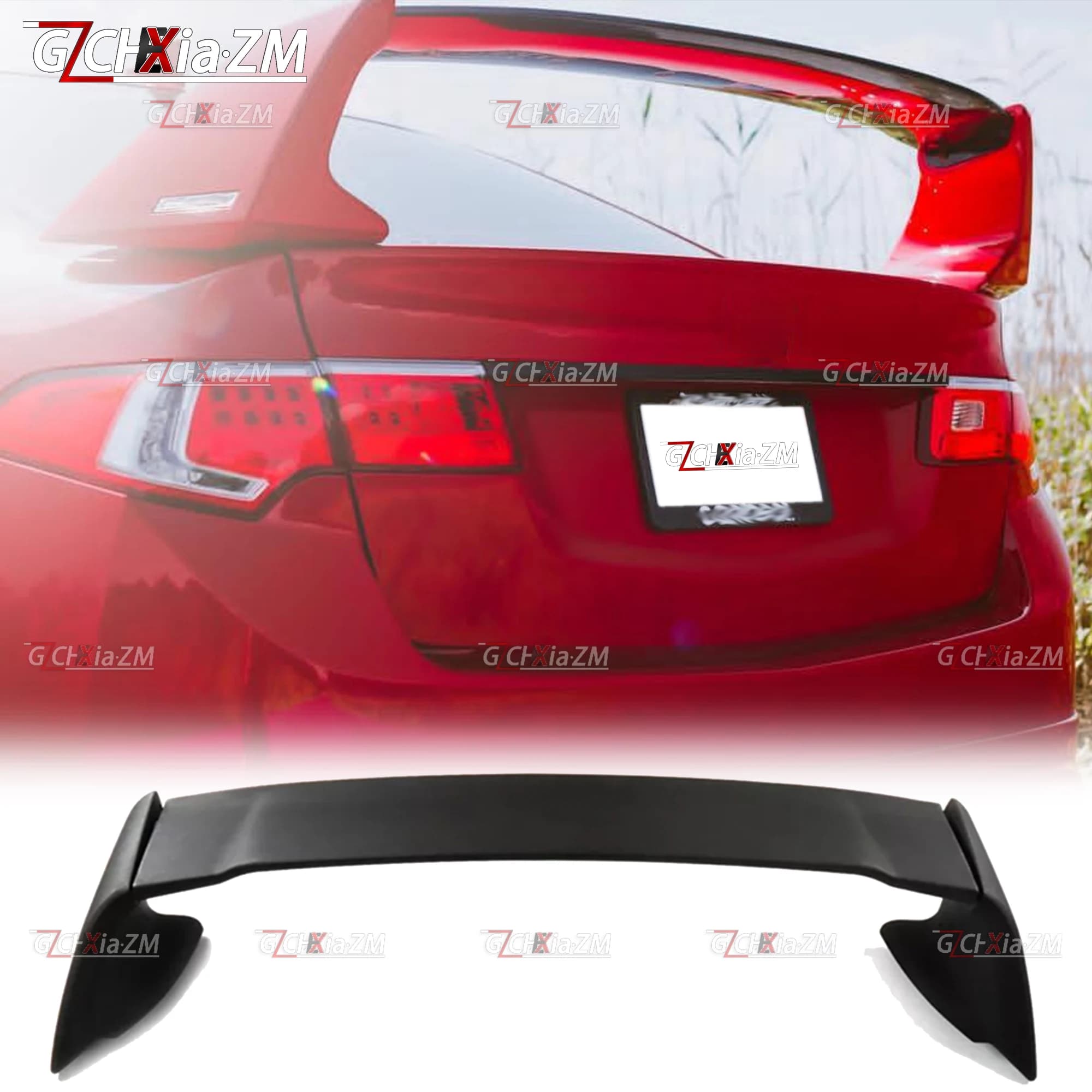 For Honda Acura TSX SPIRIOR Car 2009-2014 Magen Style Rear Spoiler High Quality ABS Material Body Kit Diffuser Tail Wing