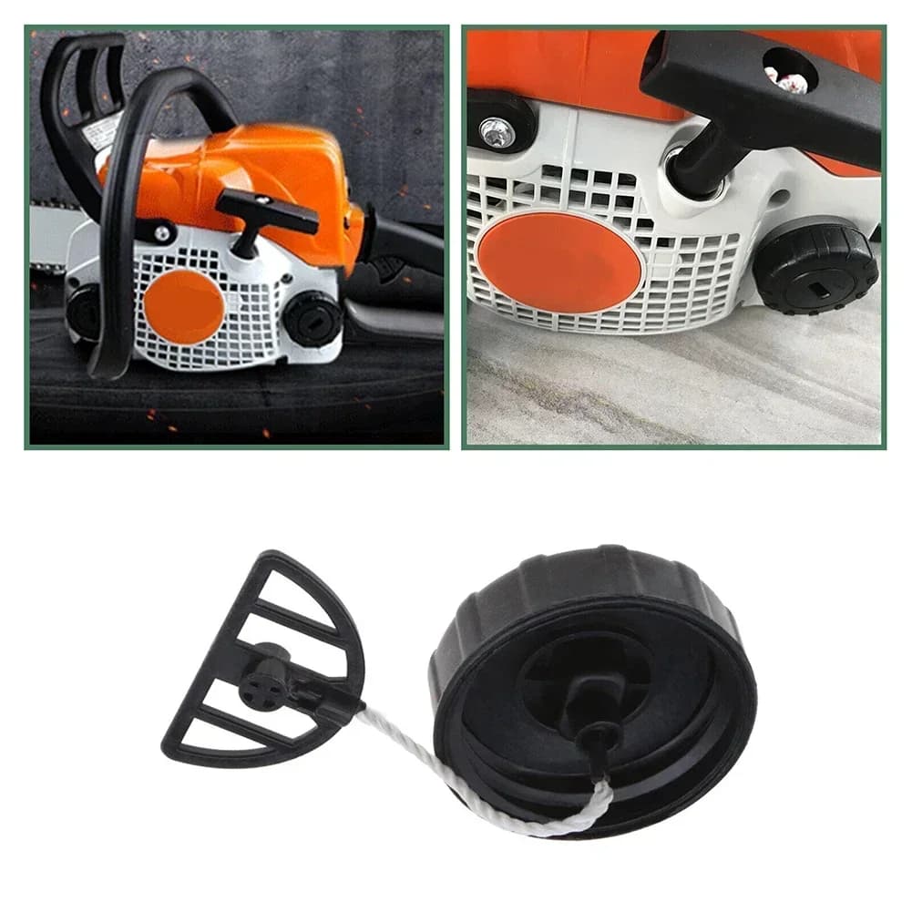1/2pcs Fuel Tank Caps Oil Cap Gas Fuel-Filler Caps Replacement For-Stihl MS170 MS180 017 018 Chainsaw Fuel Tank Air Cap Assembly