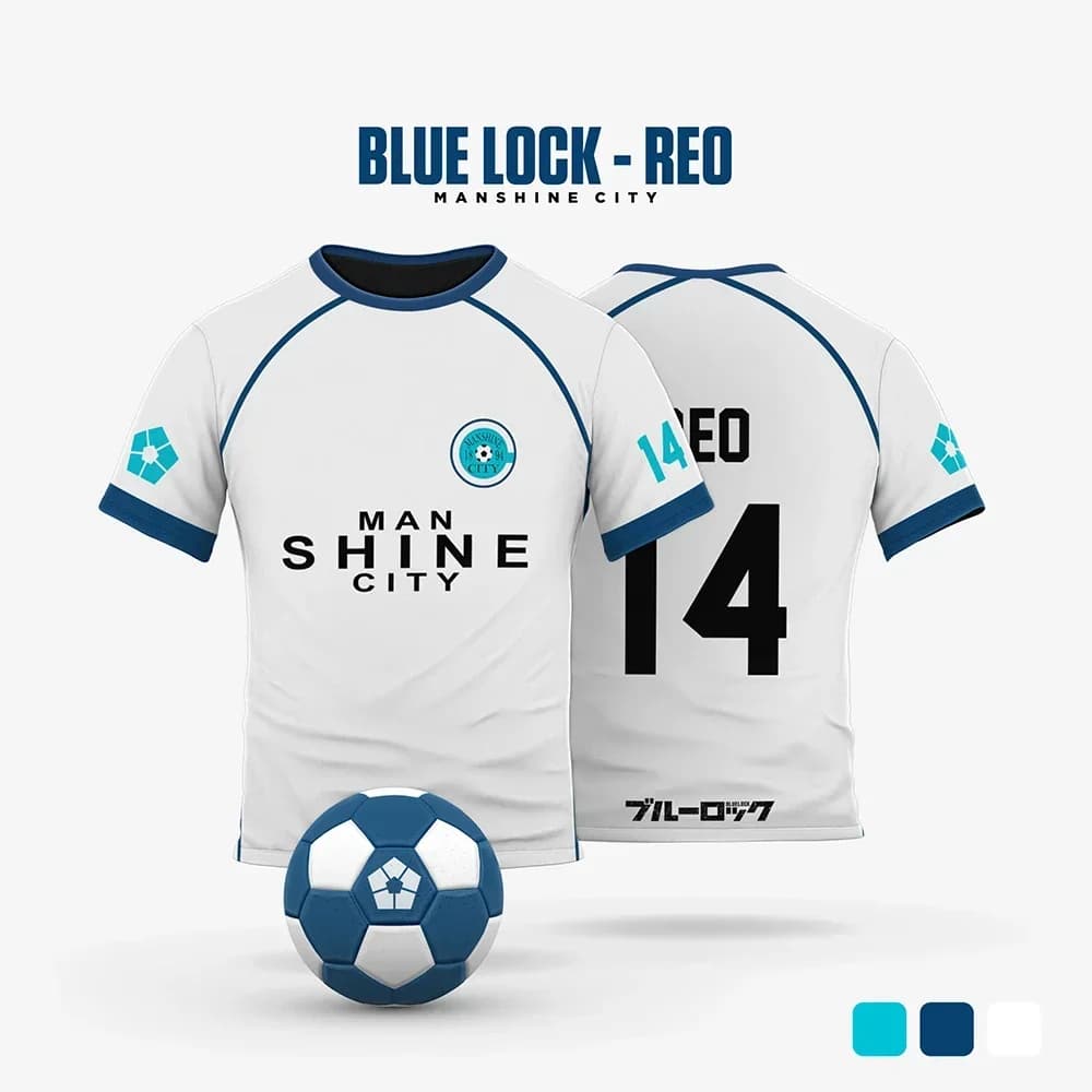 Manshine City White Cartoon Anime Cosplay Men Jersey Summer Short Sleeve Children Tee Tops 2025 Fashion Women T-shirt