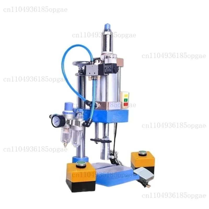 63 Desktop Pedal Pneumatic Press Small Adjustable Mechanical Press Pneumatic Mechanical Punching Printing Machine 220V