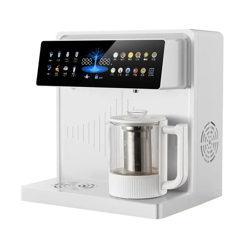 Desktop multi-functional tea bar machine, refrigerated water dispenser, desktop pipeline machine with health pot