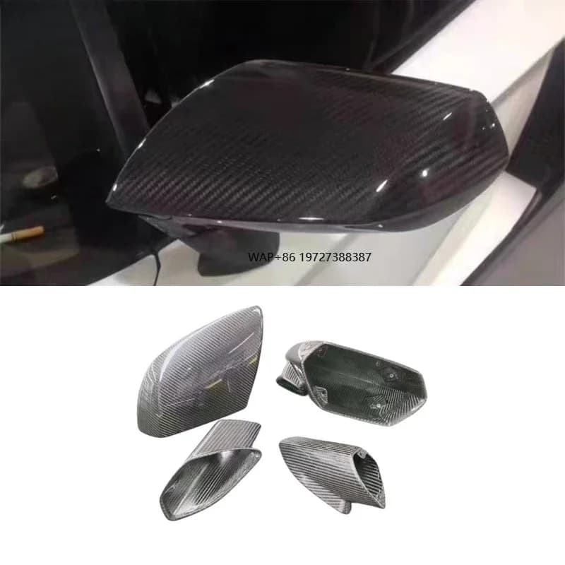 Latest Version Dry Carbon Fiber Auto Accessory Rear View Mirror for Huracan