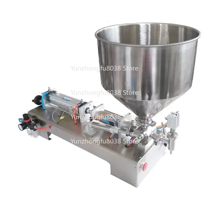 G1WV Semi-automatic Liquid Pneumatic Filling Machine, Suitable for Cream Honey Shampoo, Etc